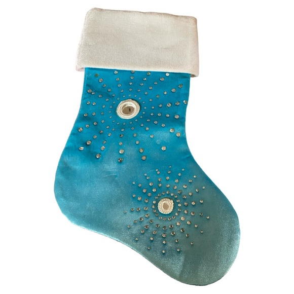 Christmas stockings (4) retro look in pink and blue with a little flower power - Picture 6 of 12